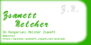 zsanett melcher business card